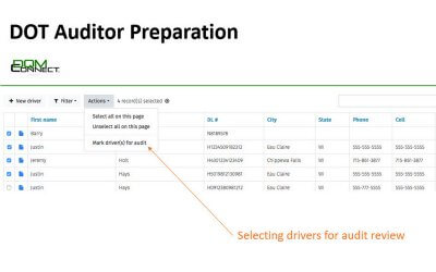 Cut Down DOT Audit Time and Stress