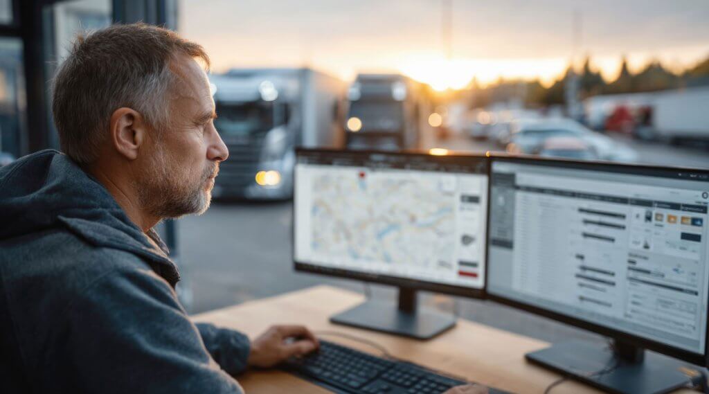 Commercial carrier accessing the FMCSA MOTUS registration system to manage USDOT records and operating authority