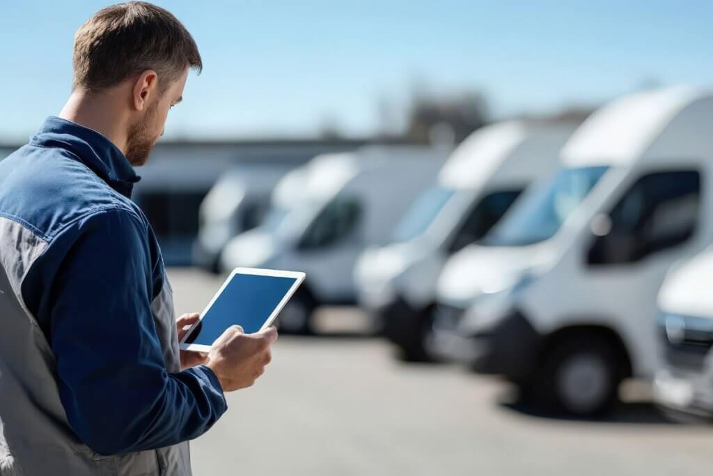 Fleet compliance manager reviewing MOTUS updates 2026 and FMCSA registration changes for transportation companies